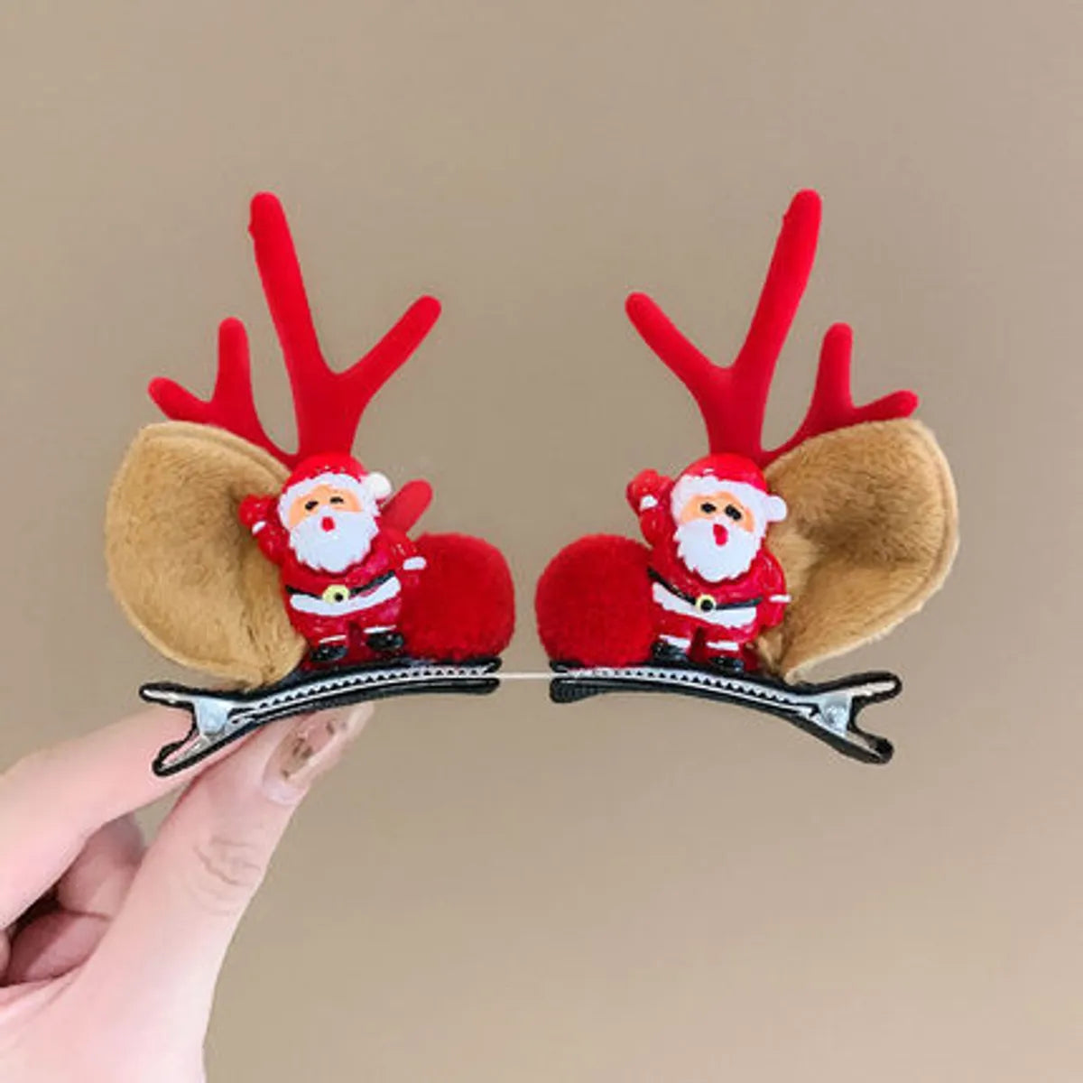 Fashion Antlers Resin Hair Clip 1 Pair