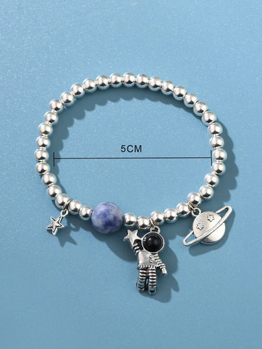 Fashion Astronaut Alloy Beaded Women's Bracelets 1 Piece