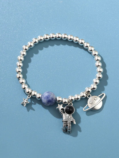 Fashion Astronaut Alloy Beaded Women's Bracelets 1 Piece