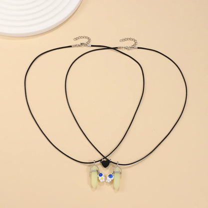 Fashion Astronaut Alloy Couple Pendant Necklace