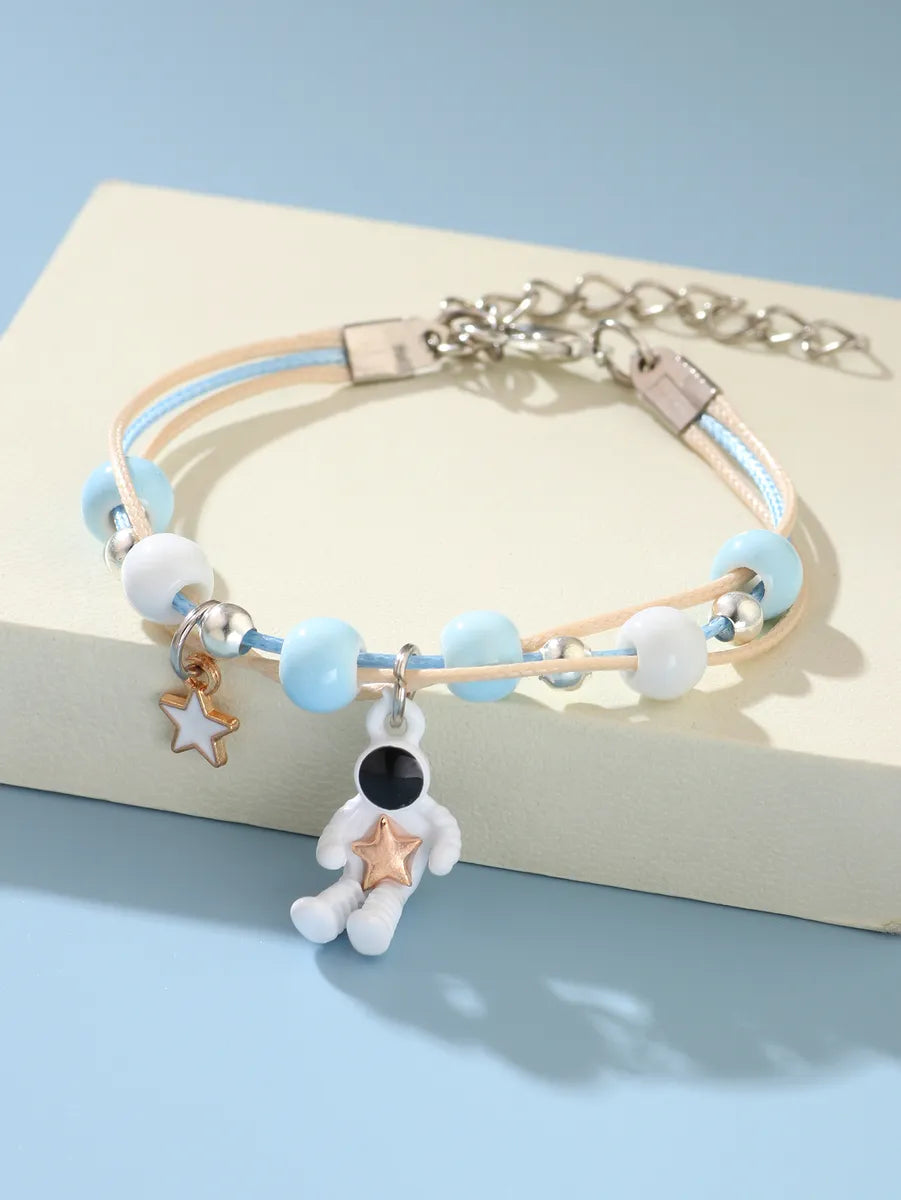 Fashion Astronaut Alloy Knitting Women's Bracelets