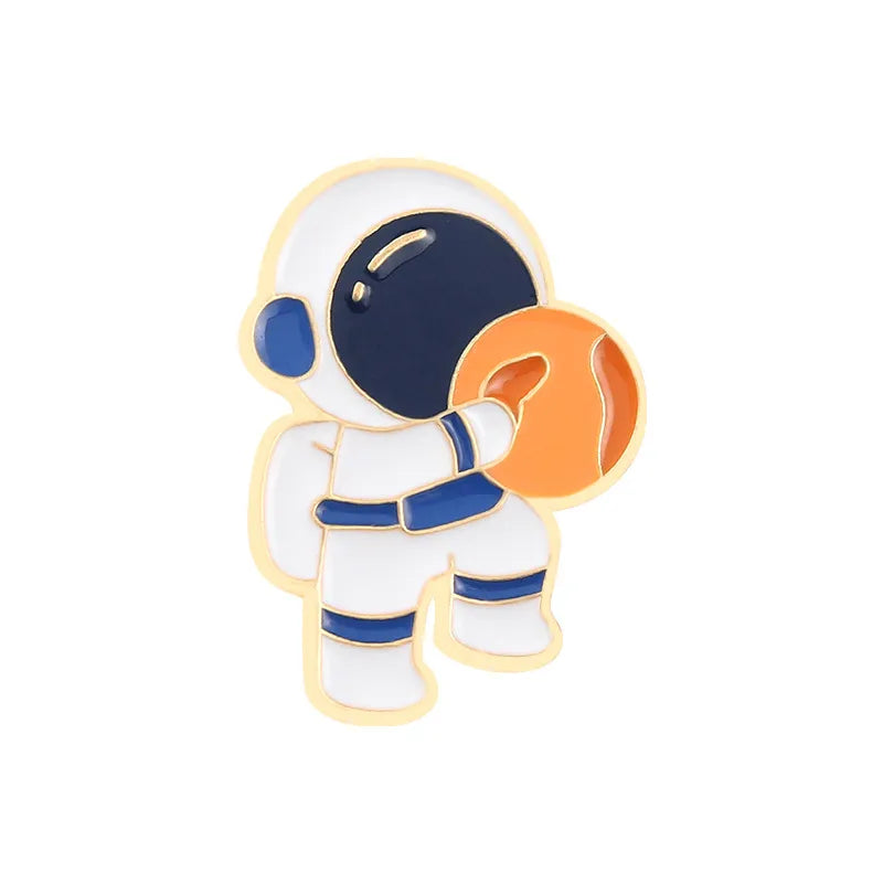 Fashion Astronaut Alloy Plating Unisex Brooches