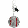 Fashion Ball Alloy Plating Rhinestones Keychain 1 Piece