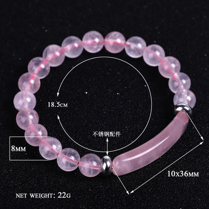 Fashion Ball Natural Stone Beaded Polishing Bracelets 1 Piece