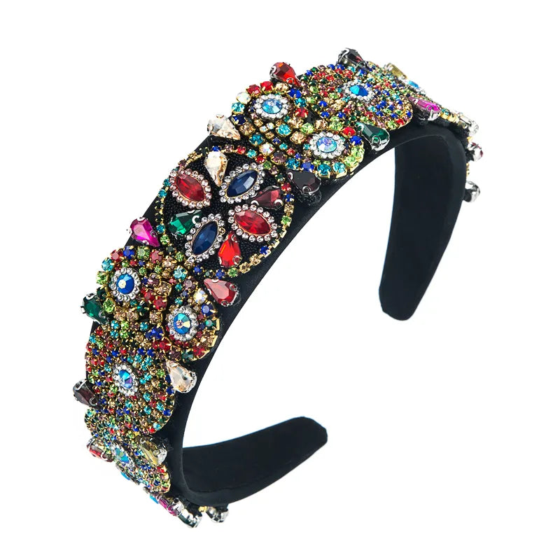 Fashion Baroque Shiny Personality New Rhinestone Head Hoop