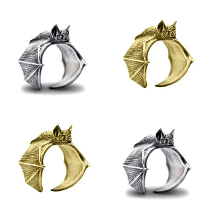 Fashion Bat Alloy Plating Unisex Open Ring 1 Piece