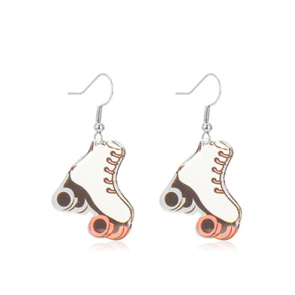 1 Pair Fashion Beer Leaves Orange Plating Alloy Drop Earrings