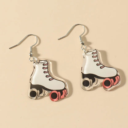 1 Pair Fashion Beer Leaves Orange Plating Alloy Drop Earrings