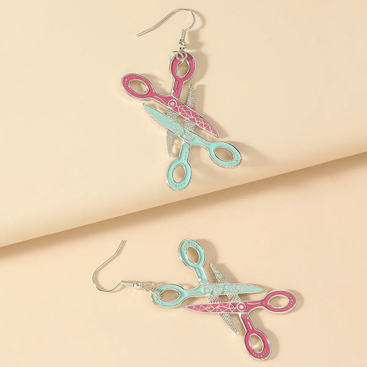 1 Pair Fashion Beer Leaves Orange Plating Alloy Drop Earrings