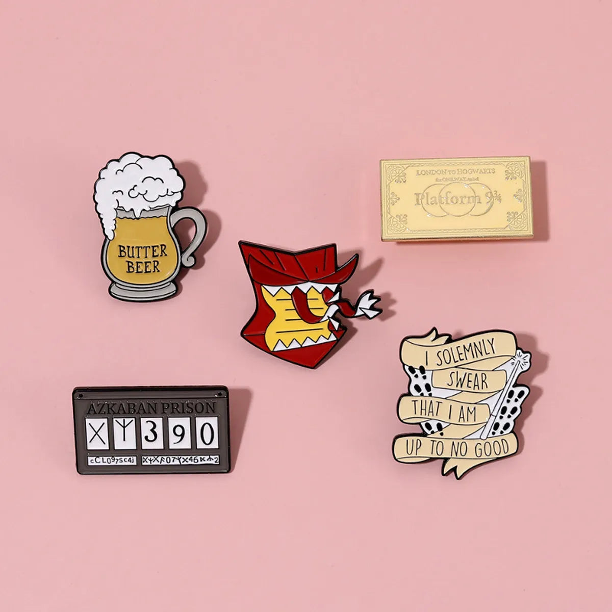 Fashion Beer Letter Alloy Unisex Brooches