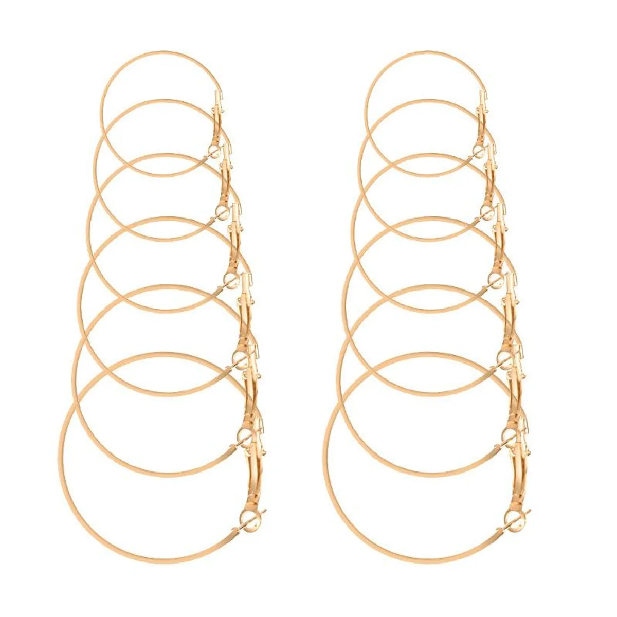 Fashion Geometric Plating Alloy No Inlaid Earrings