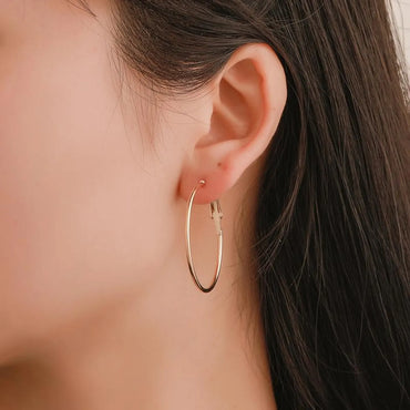 Fashion Geometric Plating Alloy No Inlaid Earrings