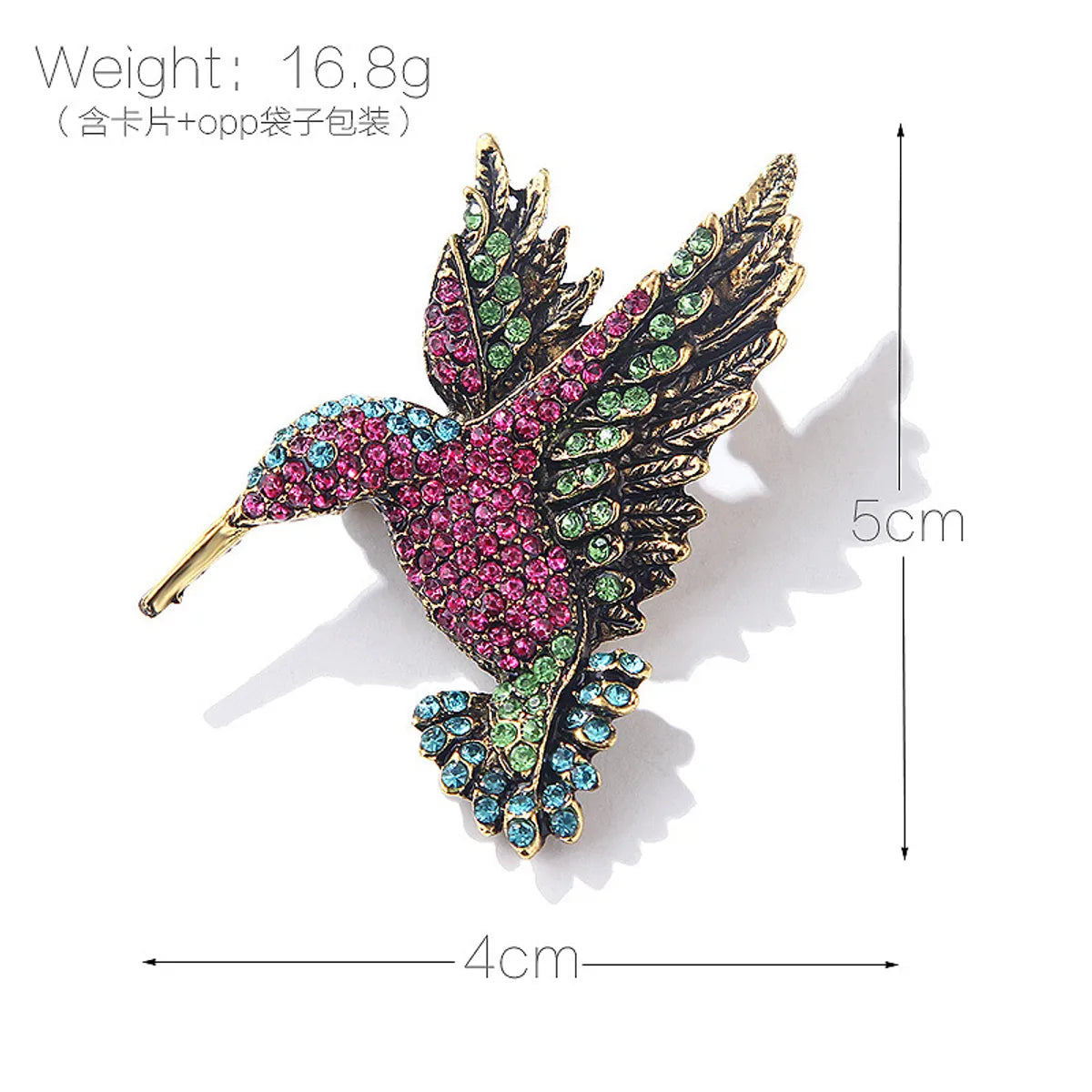 Fashion Bird Alloy Plating Rhinestones Unisex Brooches