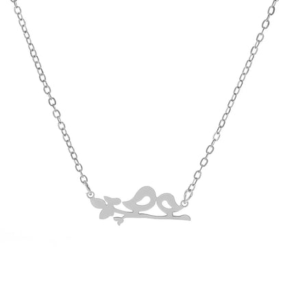 Wholesale Jewelry Fashion Bird Stainless Steel None Gold Plated Necklace