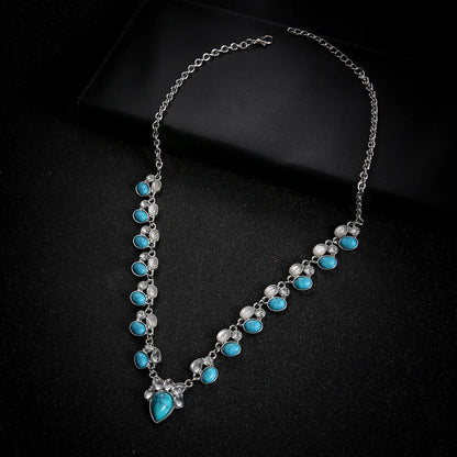 Fashion Flower Alloy Diamond Choker