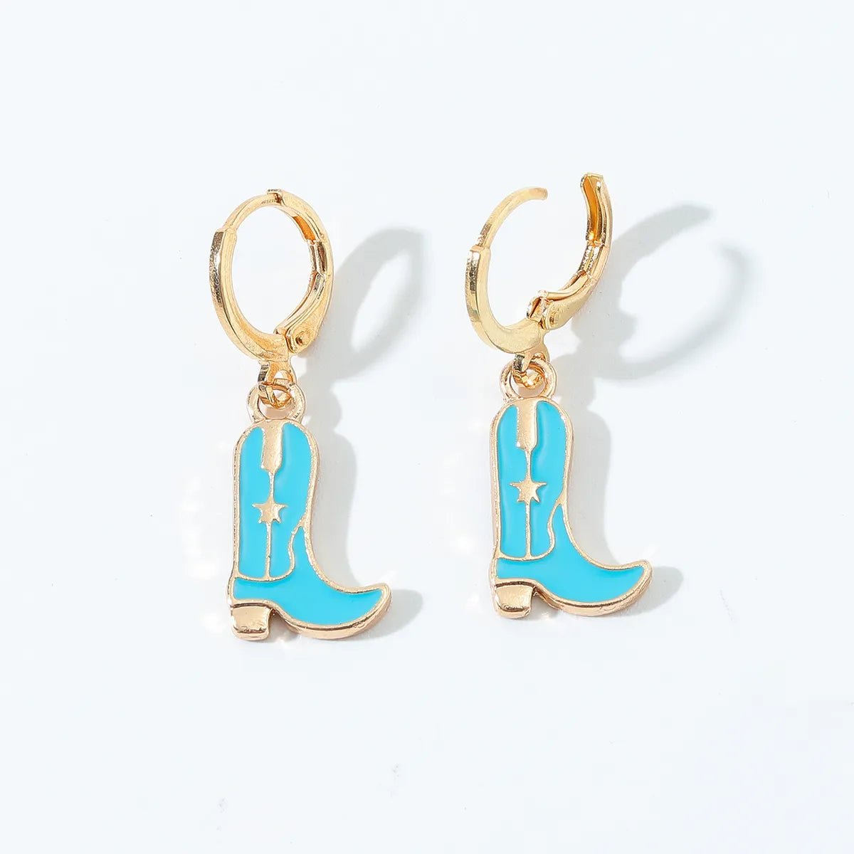 Fashion Boots Alloy Enamel Women'S Drop Earrings 1 Pair