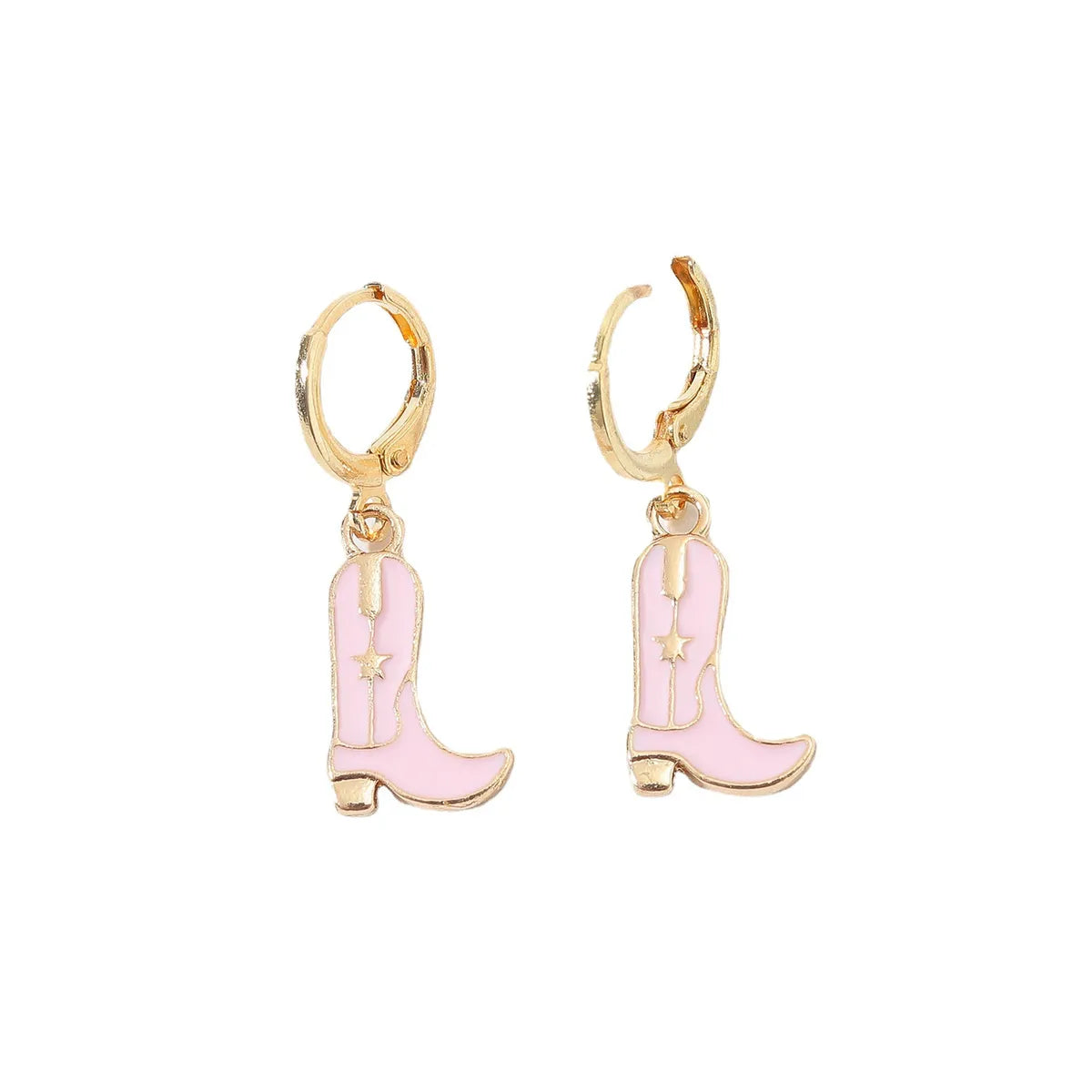 Fashion Boots Alloy Enamel Women'S Drop Earrings 1 Pair