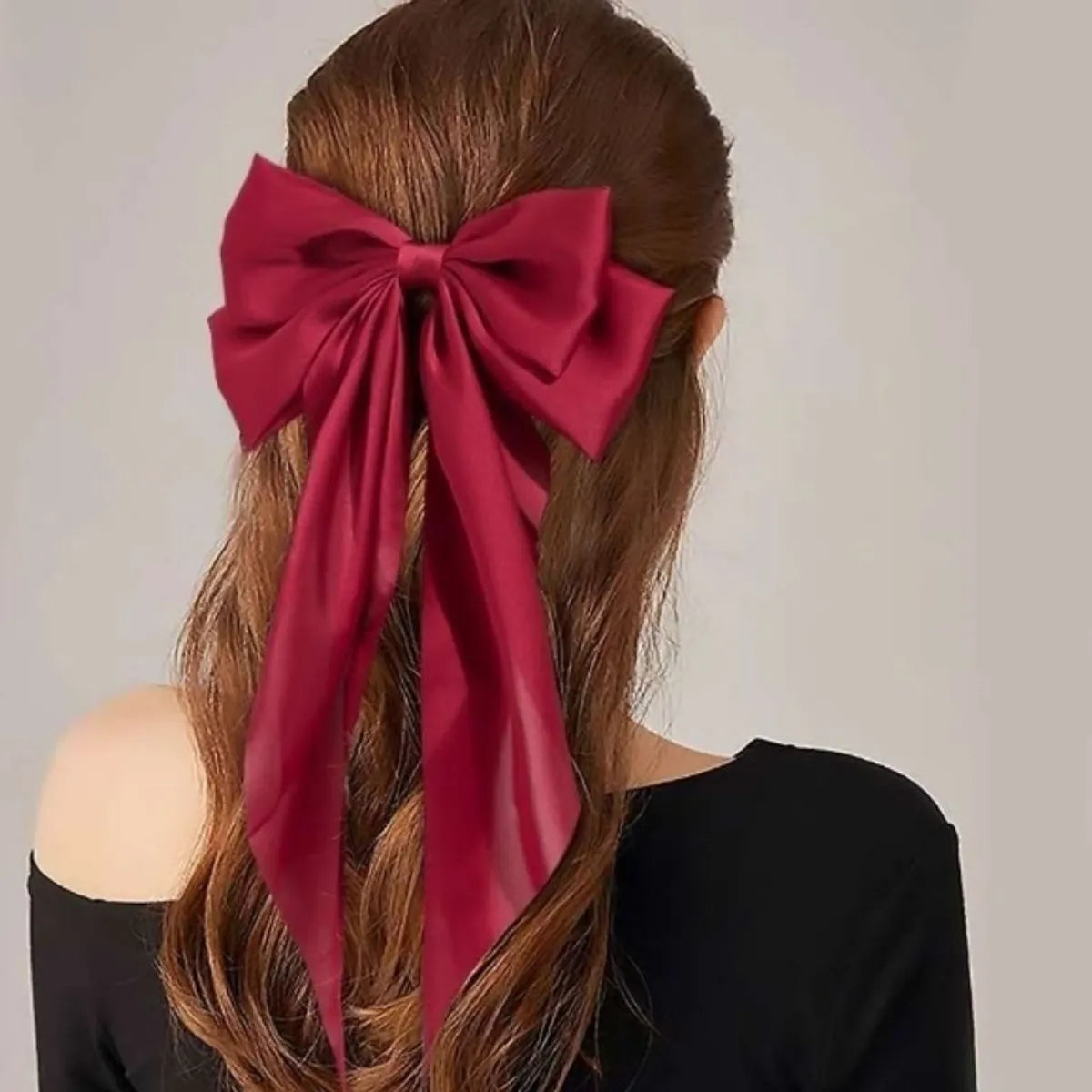 Fashion Bow Knot Cloth Hair Clip 1 Piece