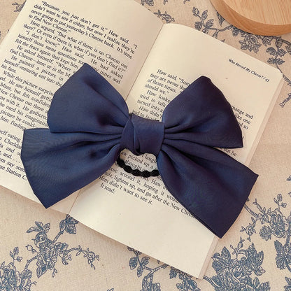 Fashion Bow Knot Cloth Pleated Hair Clip 1 Piece