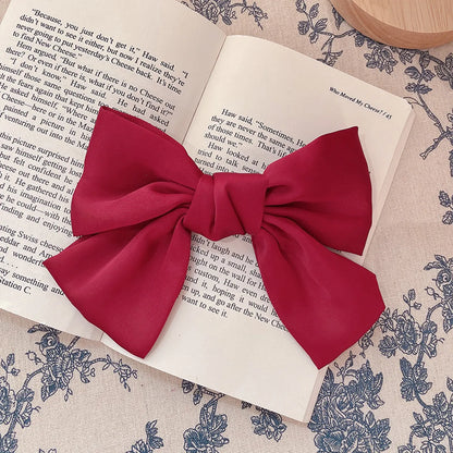 Fashion Bow Knot Cloth Pleated Hair Clip 1 Piece