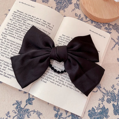 Fashion Bow Knot Cloth Pleated Hair Clip 1 Piece