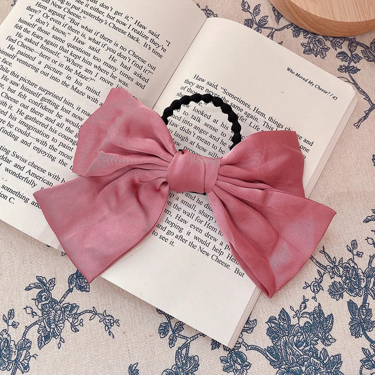 Fashion Bow Knot Cloth Pleated Hair Clip 1 Piece