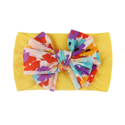 Fashion Bow Knot Nylon Printing Hair Band