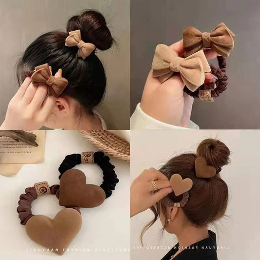 Fashion Bow Knot Plastic Handmade Hair Tie 1 Piece