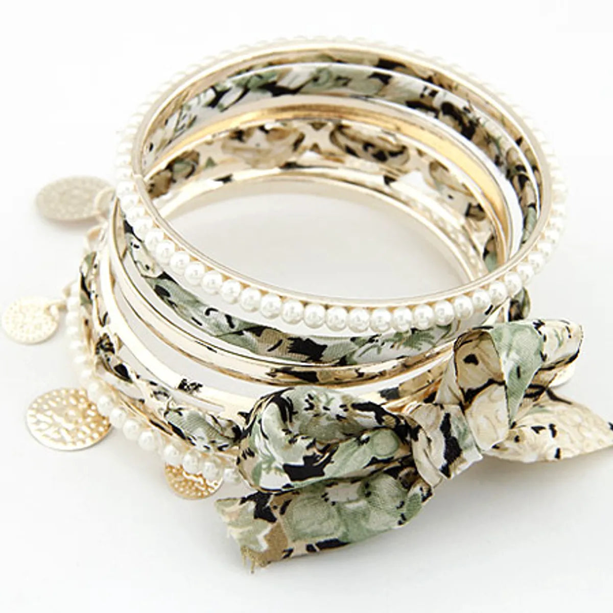 Fashion Bracelets Korean Fashion Temperament Bow Multilayer Pearl Bracelet