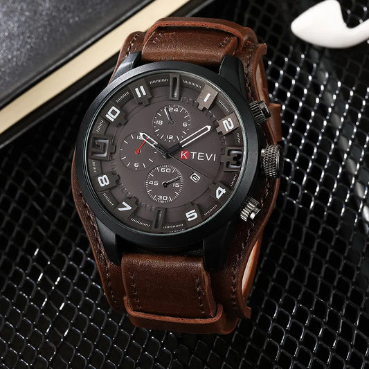 Fashion Buckle Quartz Men'S Watches