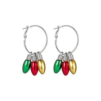 Fashion Bulb Alloy Plating Women'S Earrings 1 Pair