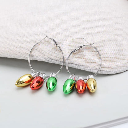 Fashion Bulb Alloy Plating Women'S Earrings 1 Pair