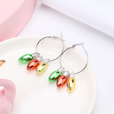 Fashion Bulb Alloy Plating Women'S Earrings 1 Pair