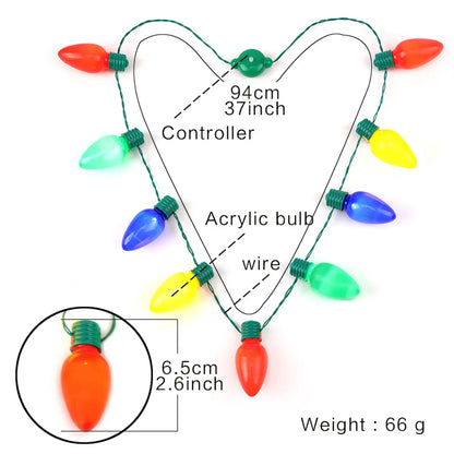 Fashion Bulb Plastic Unisex Necklace