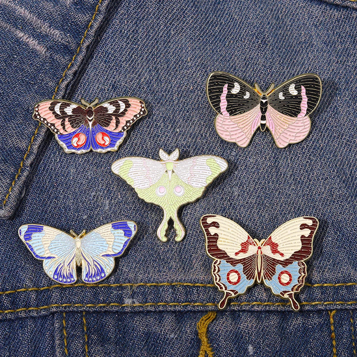 Fashion Butterfly Alloy Enamel Stoving Varnish Women'S Brooches