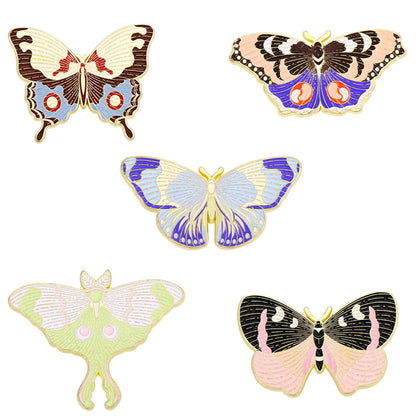 Fashion Butterfly Alloy Enamel Stoving Varnish Women'S Brooches