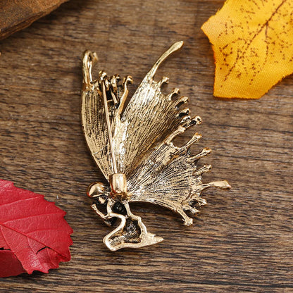 Fashion Butterfly Alloy Enamel Women'S Brooches