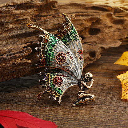 Fashion Butterfly Alloy Enamel Women'S Brooches