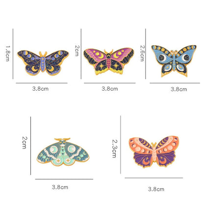 Fashion Butterfly Alloy Enamel Women'S Brooches