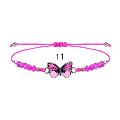 Fashion Butterfly Alloy Knitting Women'S Bracelets 1 Piece