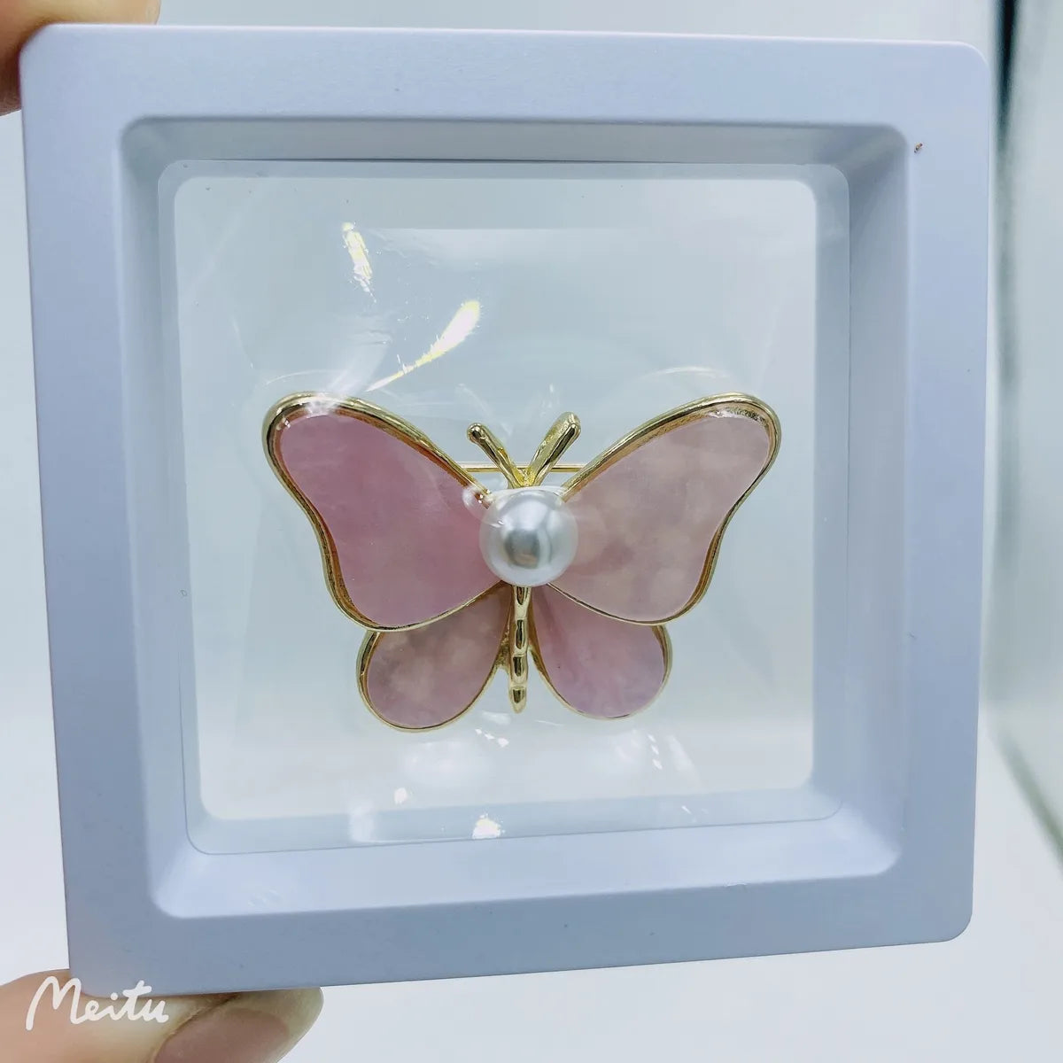 Fashion Butterfly Alloy Plating Artificial Pearls Women'S Brooches