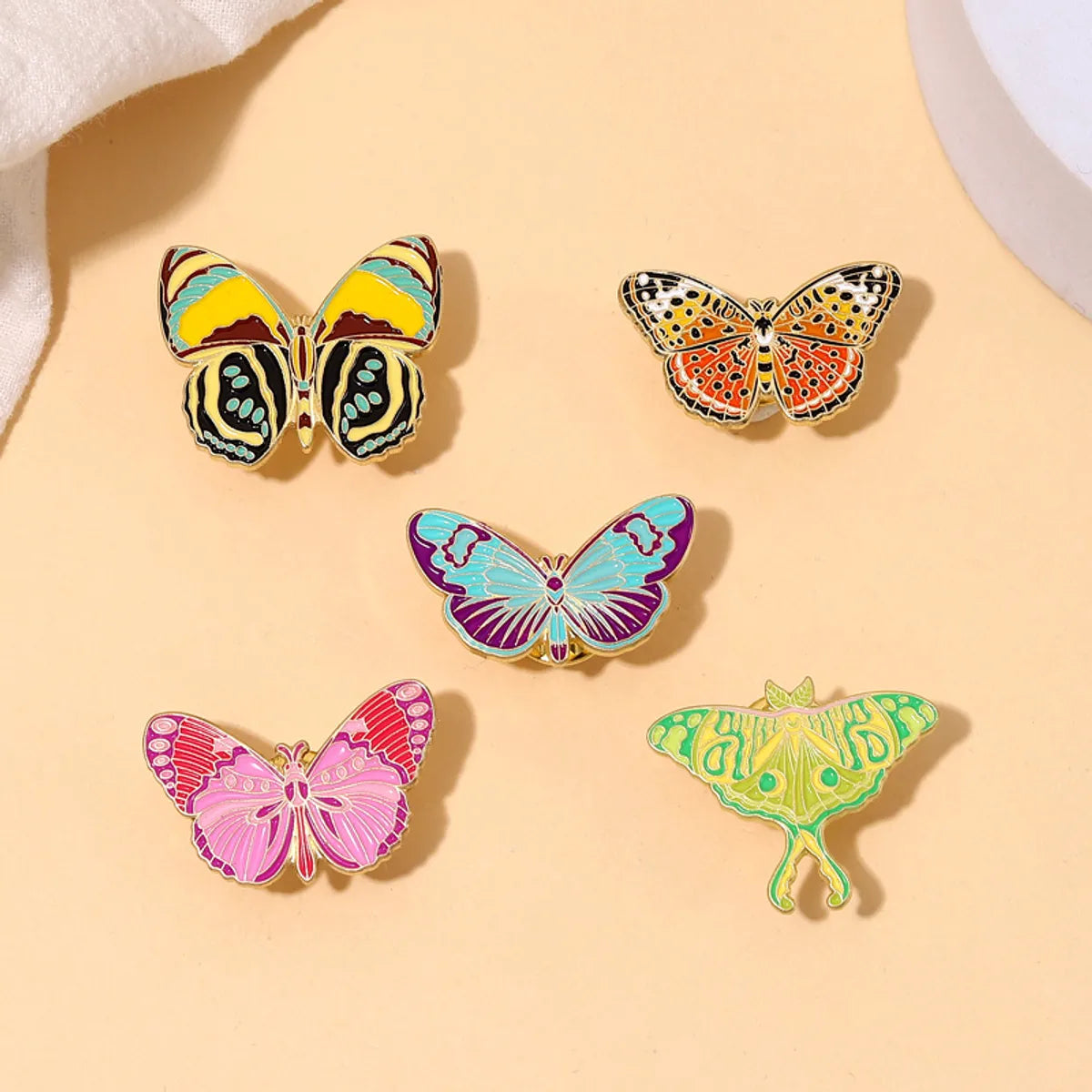 Fashion Butterfly Alloy Plating Unisex Brooches