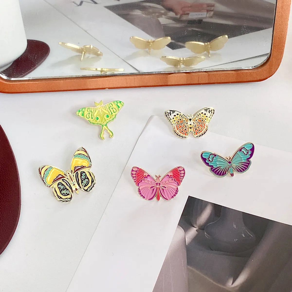 Fashion Butterfly Alloy Plating Unisex Brooches