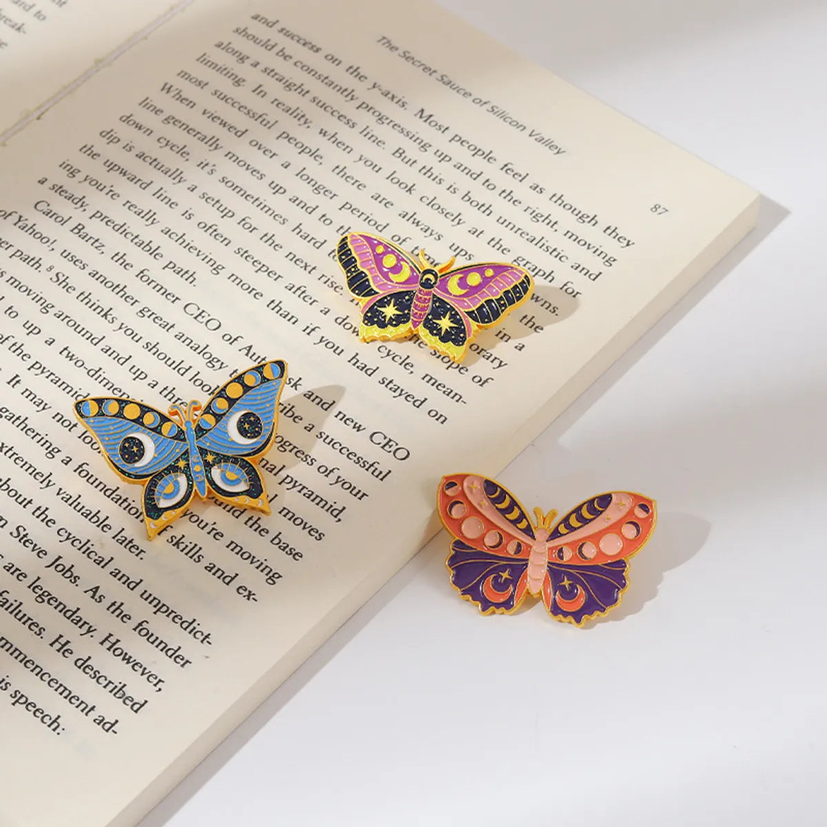 Fashion Butterfly Alloy Plating Unisex Brooches