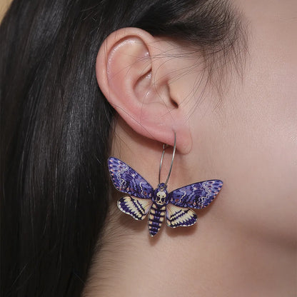 Fashion Butterfly Arylic Earrings 1 Pair