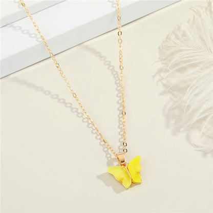 Fashion Butterfly Resin Necklace