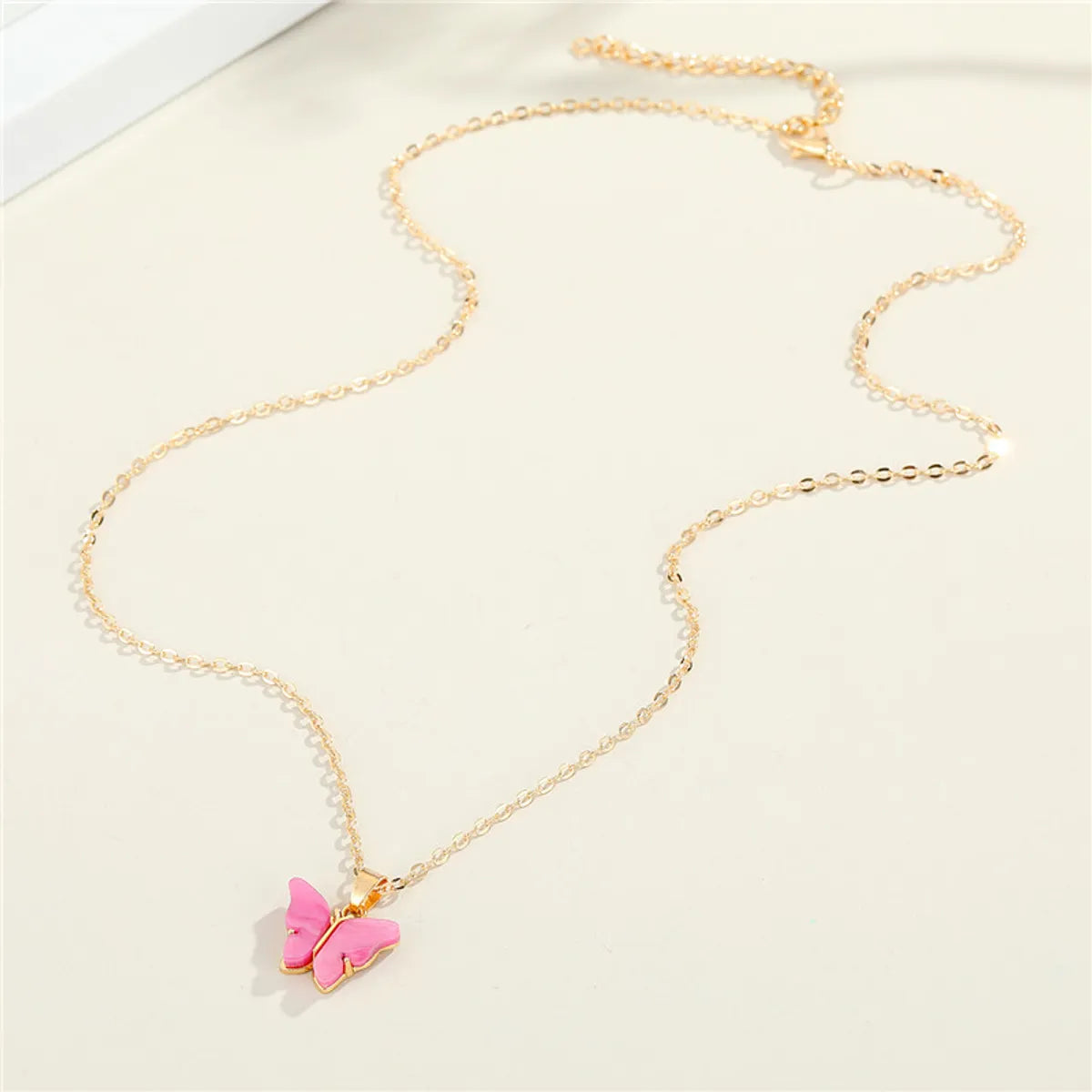 Fashion Butterfly Resin Necklace