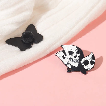 Fashion Butterfly Skull Alloy Plating Unisex Brooches