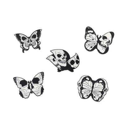 Fashion Butterfly Skull Alloy Plating Unisex Brooches