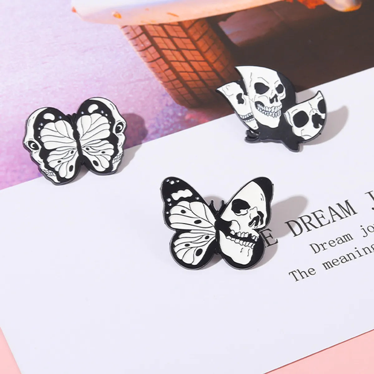 Fashion Butterfly Skull Alloy Plating Unisex Brooches